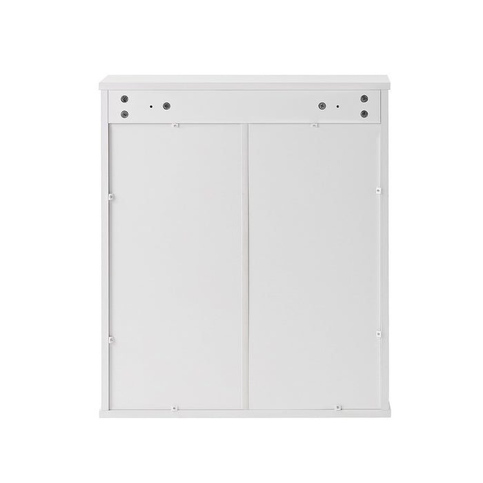 Pensile superiore bagno Iris 60x20x70 cm bianco