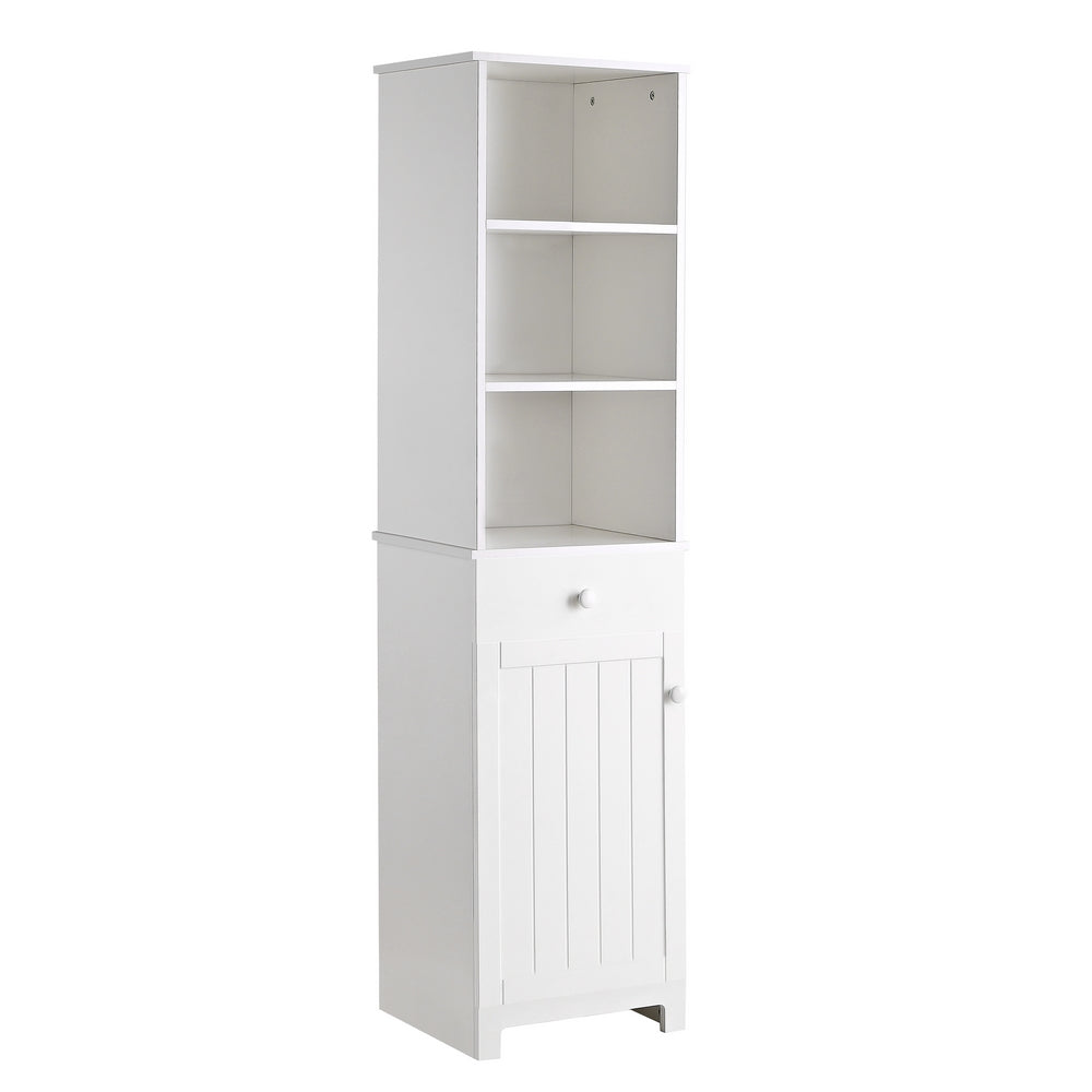 Mobile colonna per bagno Aloe 38x34x161 cm bianco