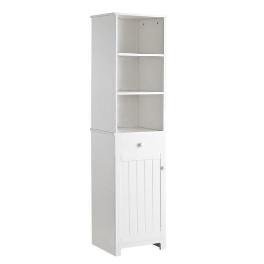 Mobile colonna per bagno Aloe 38x34x161 cm bianco