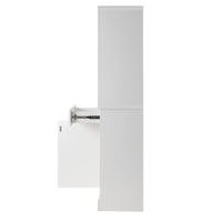 Mobile colonna per bagno Aloe 38x34x161 cm bianco