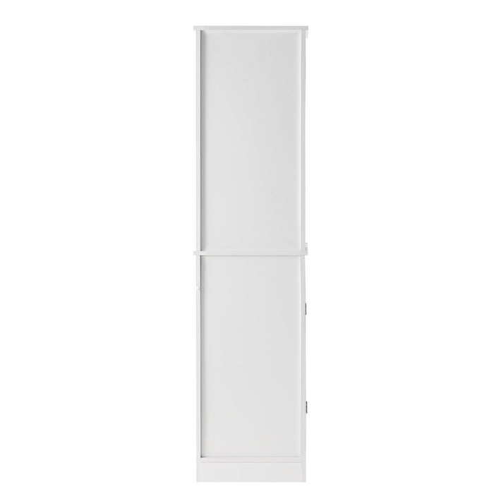 Mobile colonna per bagno Aloe 38x34x161 cm bianco