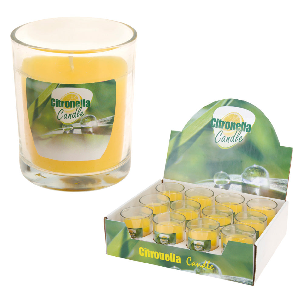 CANDELA ALLA CITRONELLA cm 8 x 7 KOOPMAN 12 PZ