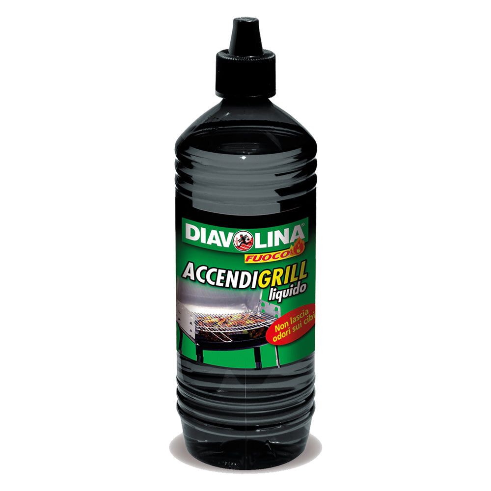 ACCENDIGRILL LIQUIDO Lt. 1 DIAVOLINA 12 PZ