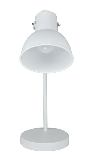 Lampada da tavolo in metallo bianco, Abat jour mod. Manhattan TL08MAME