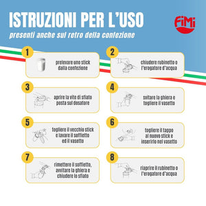 Ricarica pezzi 8 polifosfati caldaie universali impianti made in italy