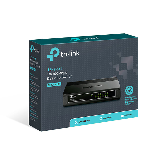 TP-Link Switch Desktop 16 Porte 10/100Mbps TL-SF1016D