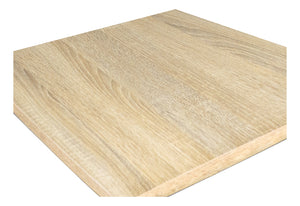 Tavolo da pranzo quadrato 70x70 con top in legno naturale mod. Clint TQ10CLTN