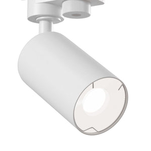 Faretto Per Binario Moderno Focus Mini Alluminio Bianco 1 Luce