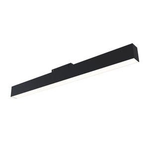 Lampada Per Binario Moderno Alluminio Nero Luce Calda 20W