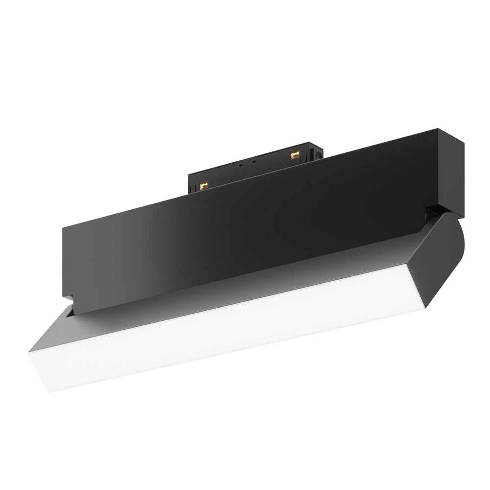 Base Di Illuminazione Basic Rot Binario Moderno Alluminio Nero 20W Luce Naturale