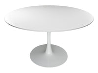 Tavolo rotondo Ø120 cm, tavolo da pranzo tondo mod. Omar - Colore: Bianco - TR08-12OMPM