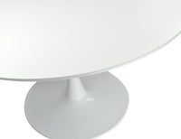 Tavolo rotondo Ø120 cm, tavolo da pranzo tondo mod. Omar - Colore: Bianco - TR08-12OMPM