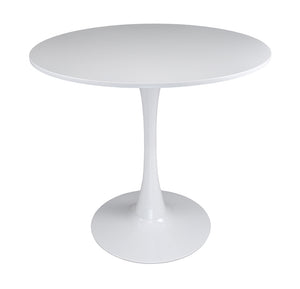 Tavolo rotondo Ø70 cm, tavolo da pranzo tondo mod. Omar - Colore: Bianco - TR08-7OMPM