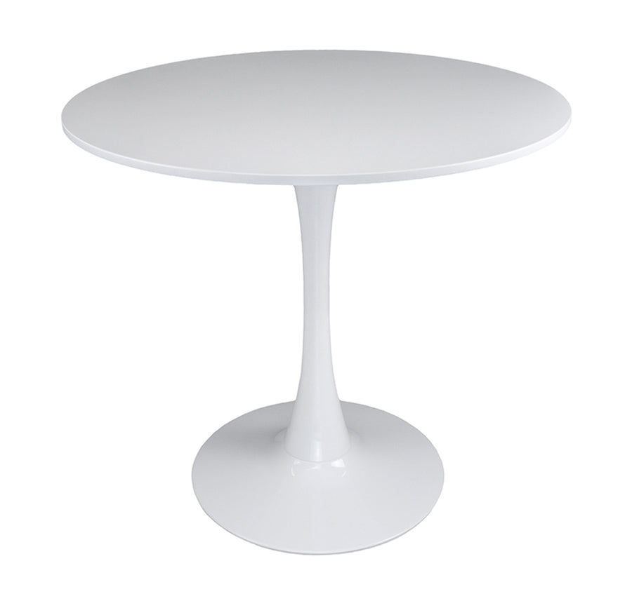 Tavolo tulip rotondo 70 cm, tavolo da pranzo tondo mod. Omar Colore: Bianco TR08-7OMPM