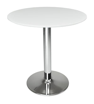 Tavolo rotondo 70 cm bianco, tavolino da bar mod. Romeo TR08-D7ROPA