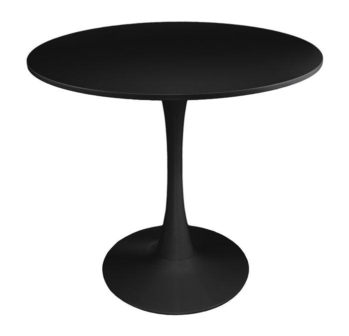 Tavolo rotondo Ø80 cm, tavolo da pranzo tondo mod. Omar - Colore: Nero - TR10-8OMPM