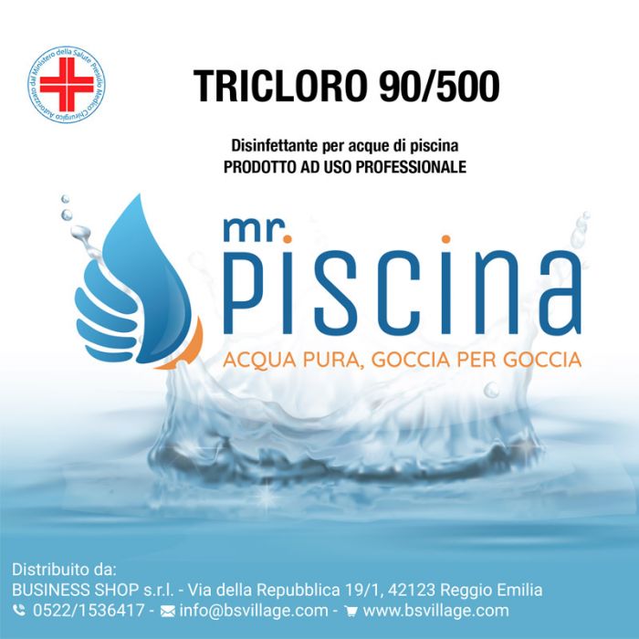 Tricloro 90% Pastiglie 500 Gr Confezione Da 10 Kg Blisterato, Presidio Medico Chirurgico