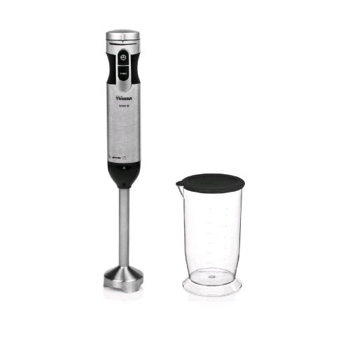 TRISTAR MX-4828 FRULLATORE A IMMERSIONE 1.000W LAME IN ACCIAIO INOX CON CARAFFA GRADUATA 700ML NERO SILVER