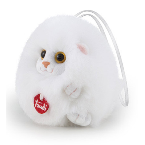 TRUDI PELUCHES MINI APPENDIBILE CHARM GATTO BIANCO XXS 10X10X10 CM