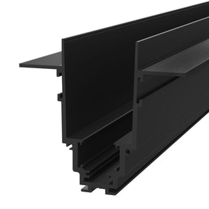 Binario Da Incasso Moderno Busbar Trunkings S35 Alluminio Nero 1M