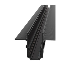 Binario Da Incasso Moderno Busbar Trunkings Exility Con Tappo Alluminio Nero 1M