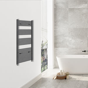 Scaldasalviette Termoarredo Bagno in Acciaio al Carbonio 1500x600mm Radiatore Termoarredo Idraulico Bianco