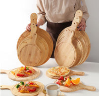 Tagliere da Cucina In Bamboo Rotondo 26X36cm