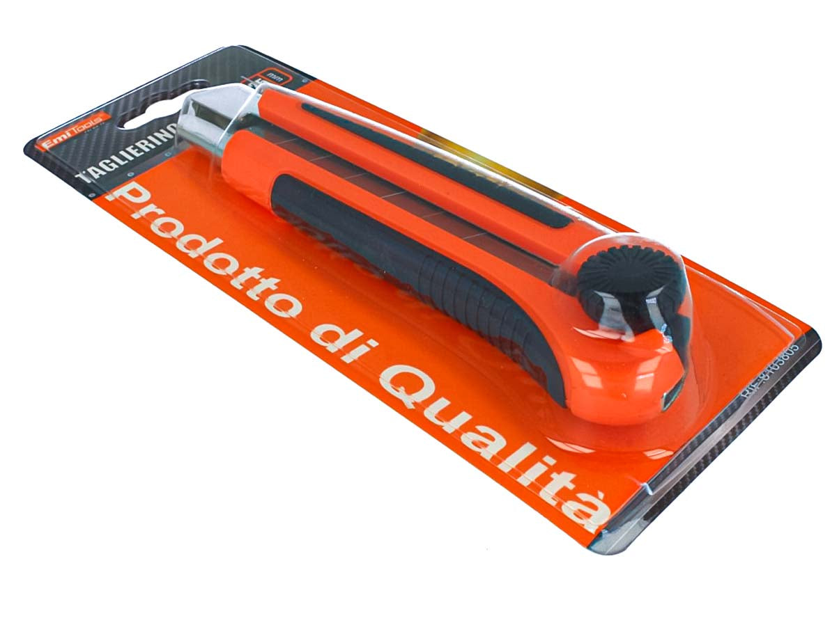 Taglierino Cutter Professionale 25mm Rotella Bloccalama e Calamita Magnetica