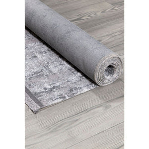 Tappeto antiscivolo Ada grigio superficie lucida 120x180