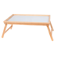 Tavolino da Letto Divano Pieghevole in Legno Mini Tavolo Multifunzione Scrivania Portatile Lunghezza 50cm x Larghezza 31 cm