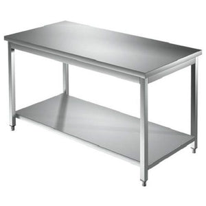 Tavolo 110x60x85 acciaio inox 304 su gambe ripiano cucina ristorante RS6058