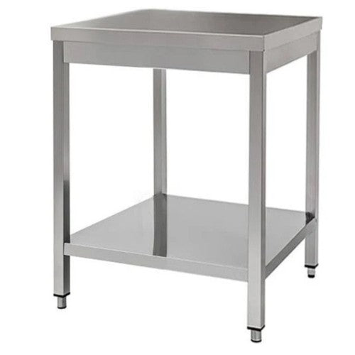 Tavolo 60x70x85 acciaio inox 430 su gambe ripiano cucina ristorante RS3834