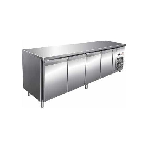 Tavolo frigorifero frigo 4 porte cm 223x70x85 -18 -22 RS1918