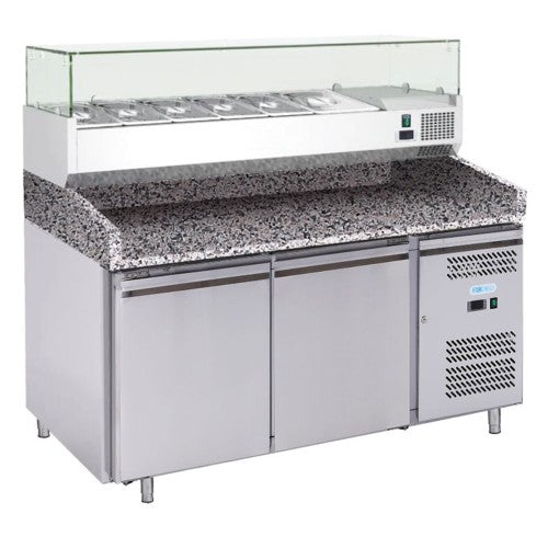 Tavolo frigorifero frigo banco pizzeria vetrina cm 151x80x143 RS9798