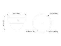 Telecamera Analogica Dome 1440P 4MP Ottica Varifocale Motorizzato 2.7-12mm IP67 IK10 DC12V HDCVI Smart IR Carcassa Plastica DAHUA HAC-HDBW1400RP-Z