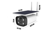 Telecamera Con Pannello Solare Batteria Wifi IP Esterno 4 LED IP67