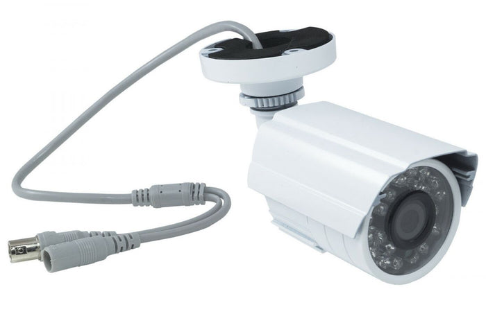 Telecamera Videosorveglianza Bullet 24 led CCTV HD 2.8mm 2 Mpx infrarossi da Esterno con Alimentatore ip 65 HD-502IR