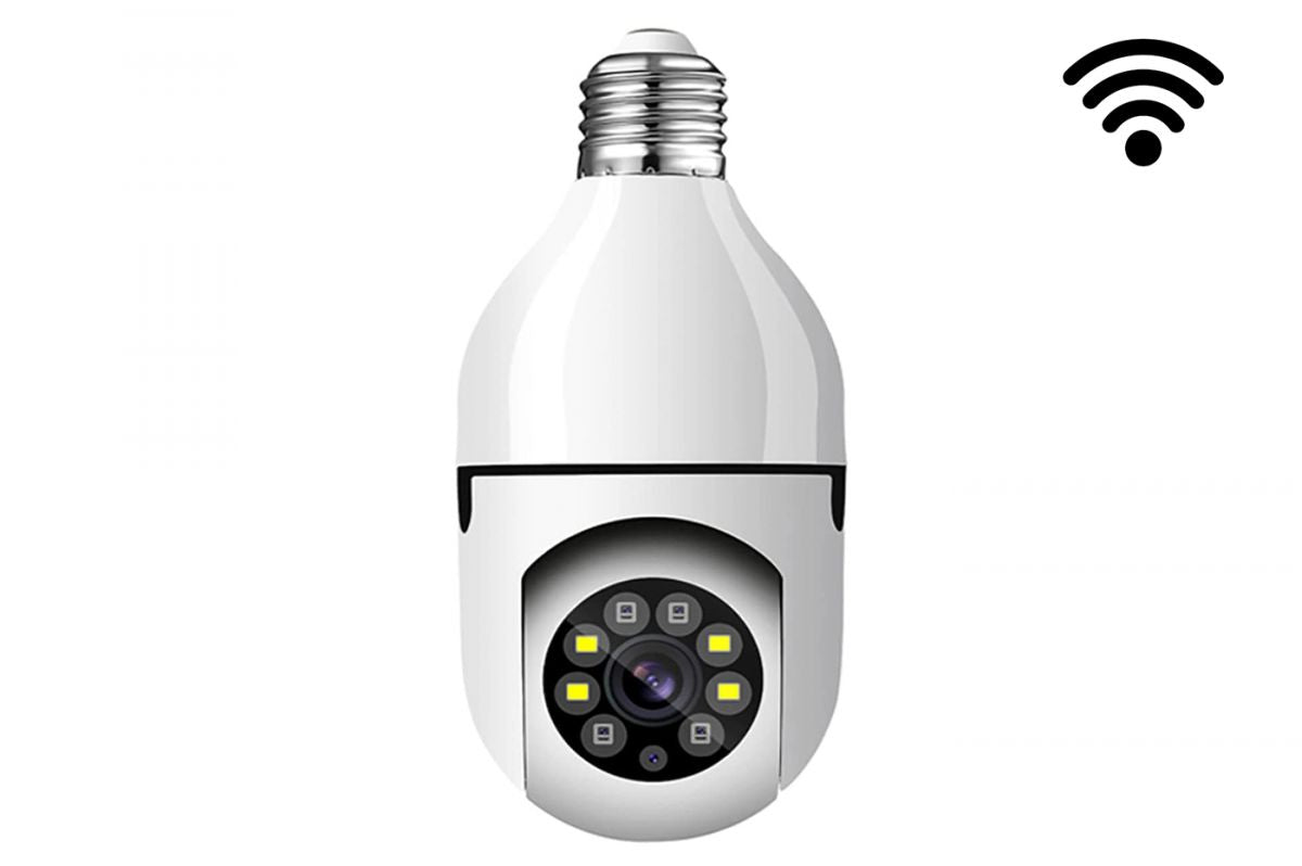 Telecamera WIFI da Interno Lampadina IP CAM 360 Videosorveglianza motorizzata JT8177