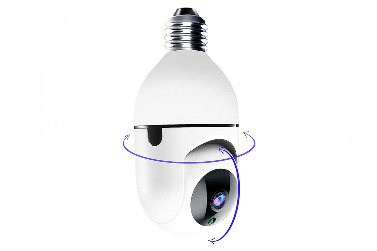 Telecamera WIFI da Interno Lampadina IP CAM 360 Videosorveglianza motorizzata JT8177