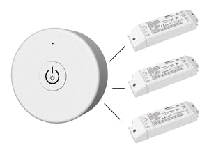 Telecomando Mini Dimmer Portatile O Fisso RF 2.4GHz Rotondo Mono Canale Magnetico Compatibile Con Alimentatore Skydance