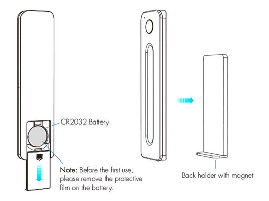 Telecomando RF 2.4GHz CCT Dimmer Ultra Slim Magnetico Compatibile Con Alimentatore Skydance