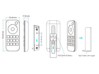 Telecomando RF 2.4GHz Radiocomando RGB Con Disco Touch Per 4 Zone Magnetico Compatibile Con Alimentatore Skydance