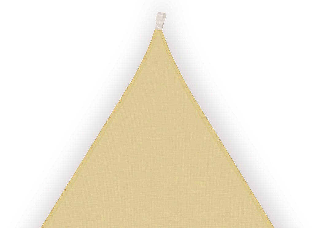 Tenda a vela parasole, ombreggiante, in poliestere impermeabile 5x5x5mt beige Fredi