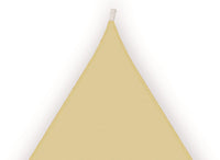 Tenda a vela parasole, ombreggiante, in poliestere impermeabile 5x5x5mt beige Fredi