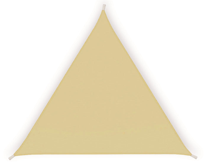 Tenda a vela parasole, ombreggiante, in poliestere impermeabile 5x5x5mt beige Fredi