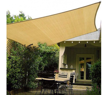 Tenda a vela, telo ombreggiante gazebo, piscina, giardino rettangolare 2x4mt