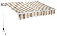 Tenda da sole a parete L.250xH.200cm, in poliestere 280 gr/mÂ² riga beige Fredi