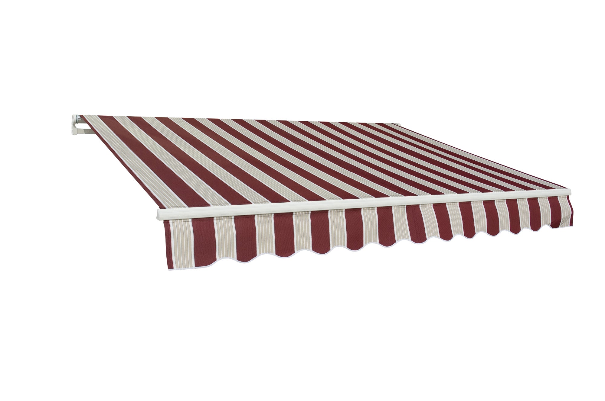 Tenda da sole a parete L.250xH.200cm, in poliestere 280 gr/mÂ² riga bordeaux Fredi