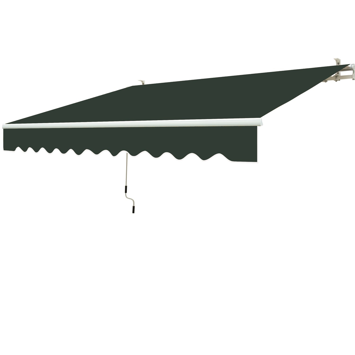 Tenda da sole a parete L.300xH.200cm, in poliestere 280 gr/mÂ² verde Fredi