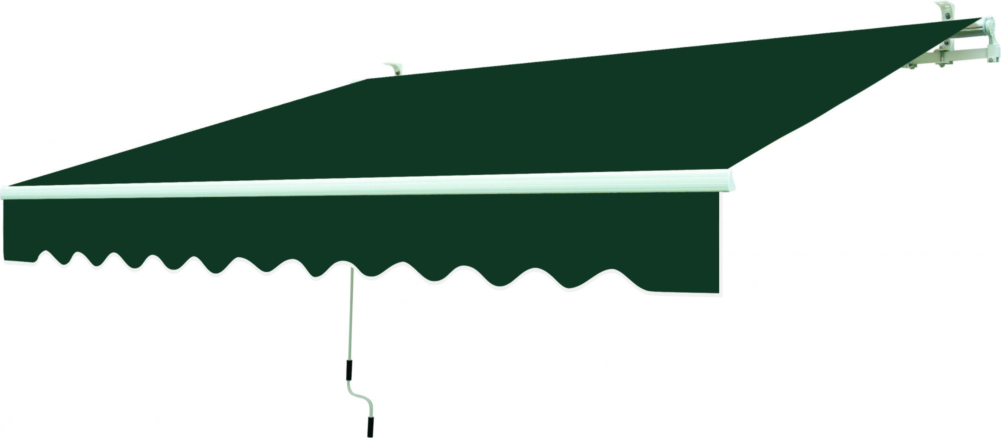 Tenda da sole a parete L.300xH.200cm, in poliestere 280 gr/mÂ² verde Fredi